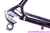 Guerciotti Columbus SL Lugged Steel Frame & Fork: 54cm - Pantographed - DEEP Purple / Black / Pewter Chameleon - 1980's