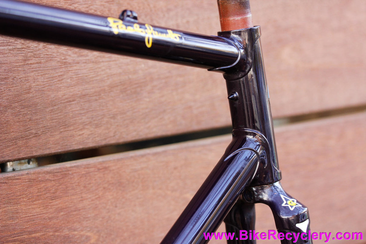 Guerciotti GLX Columbus SL Lugged Steel Frame & Fork: 54cm - Pantographed - DEEP Purple / Black / Pewter Chameleon - 1980's
