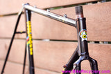 Guerciotti Columbus SL Lugged Steel Frame & Fork: 54cm - Pantographed - DEEP Purple / Black / Pewter Chameleon - 1980's