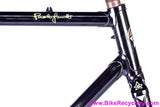 Guerciotti Columbus SL Lugged Steel Frame & Fork: 54cm - Pantographed - DEEP Purple / Black / Pewter Chameleon - 1980's