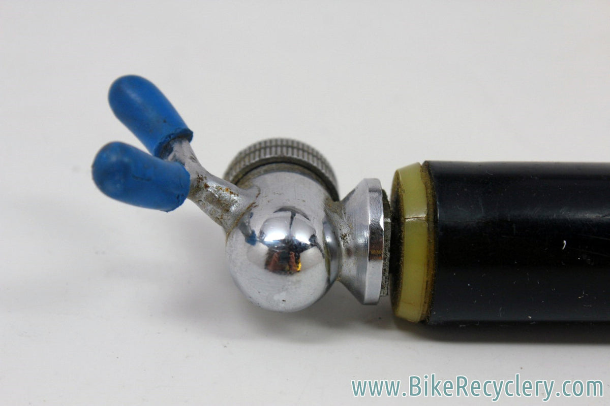 Silca Impero Frame Pump: Euro Asia Branded - Campagnolo #1030/2 Head w/ Blue Covers - 48cm Body for 53.5cm to 56cm Frame (Near Mint+)