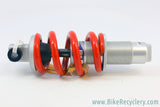 NOS Vintage GT LTS Rockshox Deluxe (DLX) Coil Rear Shock: RED Spring - No Trunnion - 1998 - Silver - 800lb