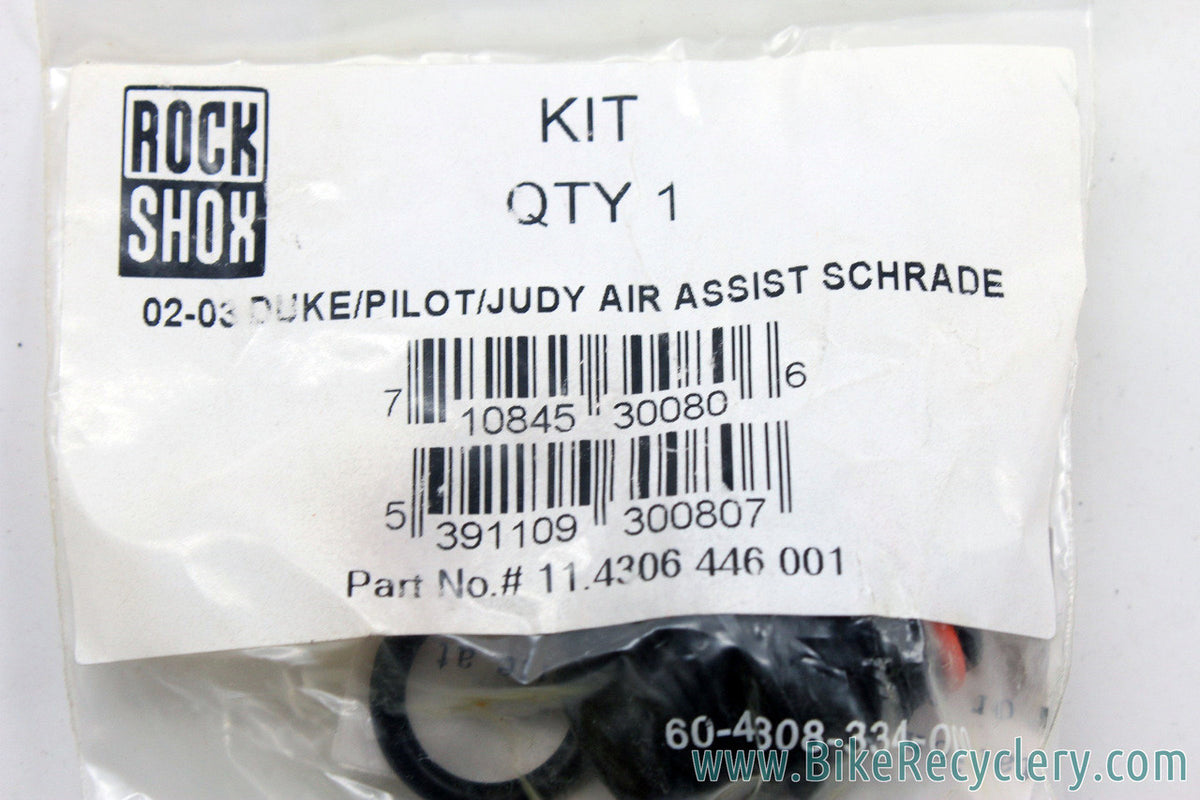 NIB/NOS Rockshox Judy / Duke / Pilot Air Assist Top Cap: Schrader Valve - 2002/2003 (pair)