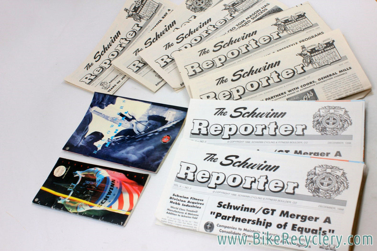 Schwinn Reporter & Owners Manual LOT: 7 Reporters 1997-1999 (Paramount History) 1986 & BMX Manual