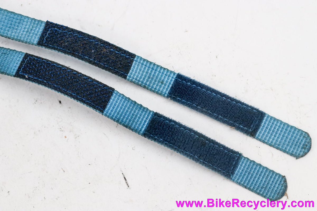 Shimano Dura Ace EX / AX Toe Straps: Blue Nylon (Near Mint)