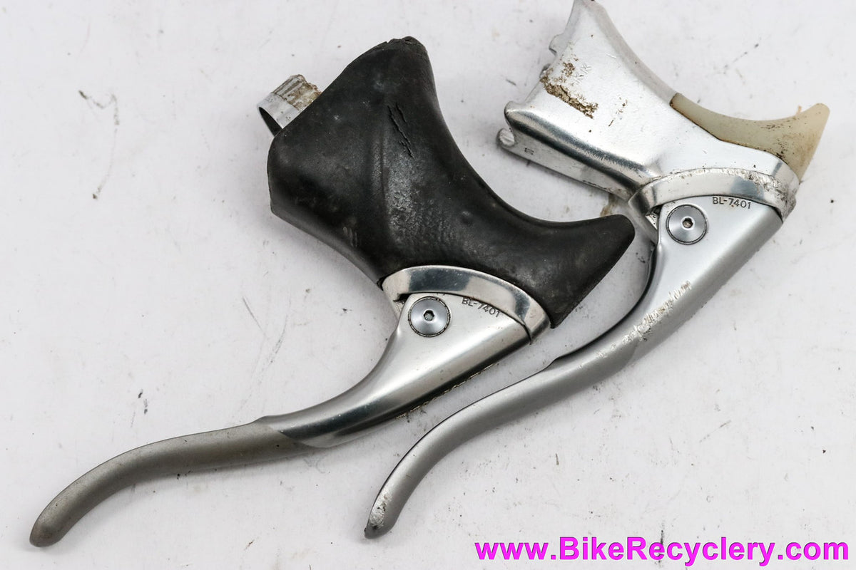 Shimano Dura Ace BL-7401 Brake Levers: Aero (One Near Mint+, One missing one clamp/hood)