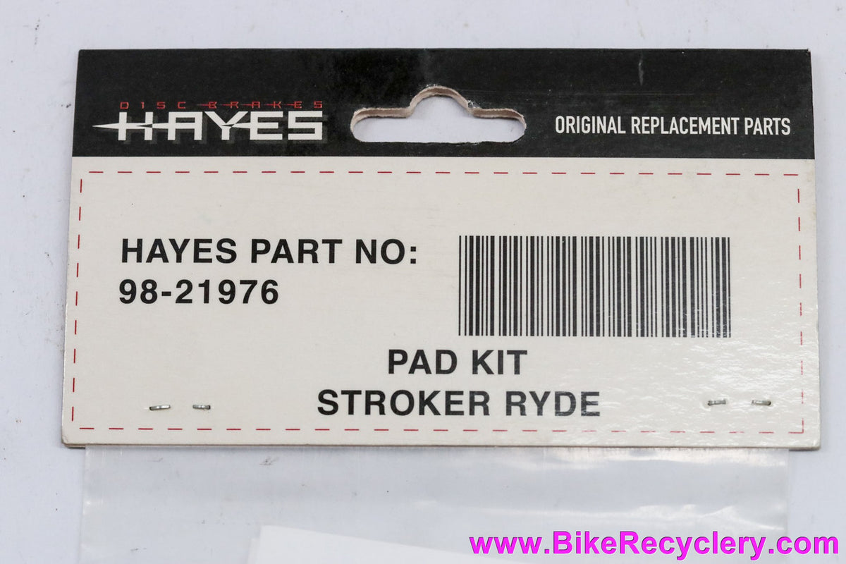 Hayes Stroker Ryde Brake Pads: 98-21976 - No Spring (Sold in Pairs)
