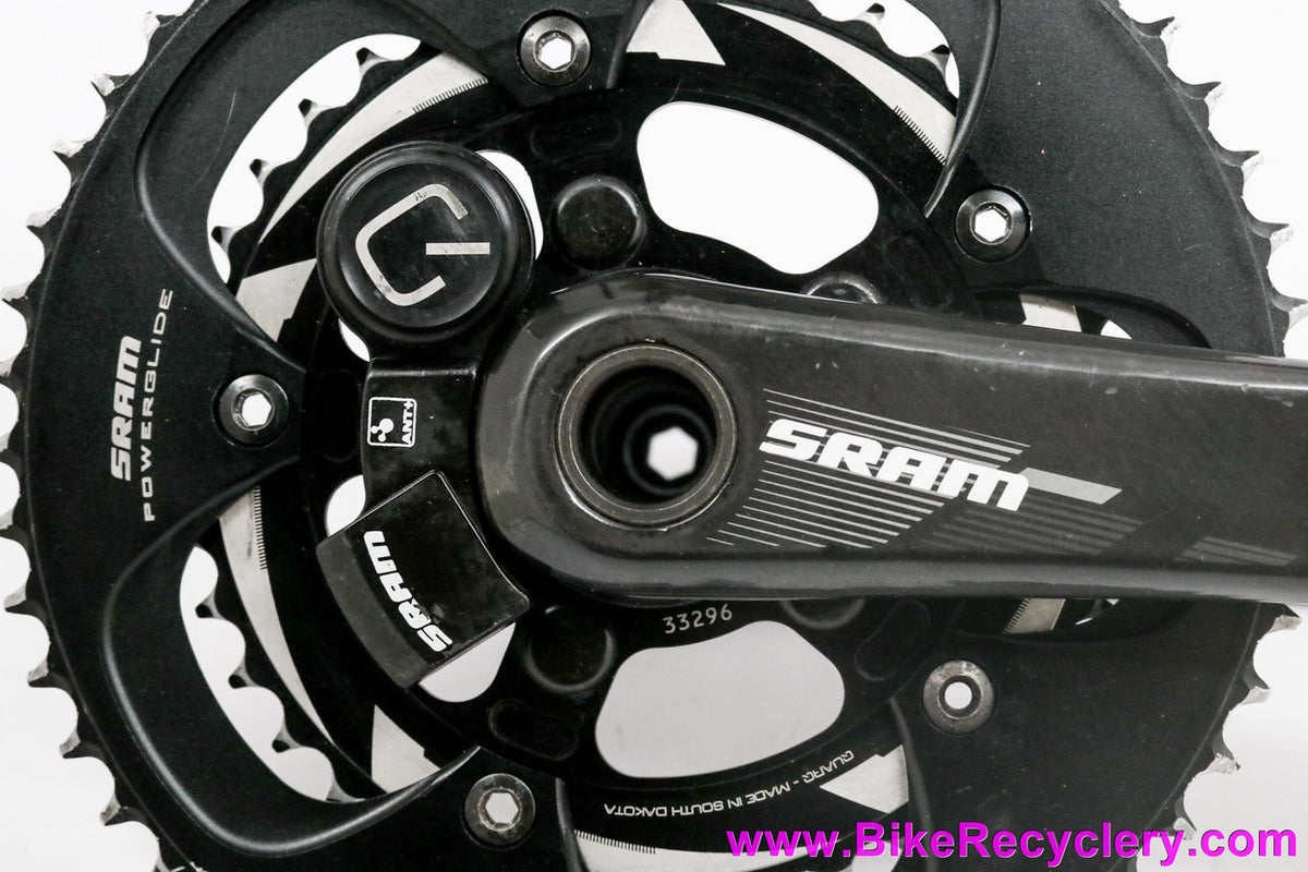 SRAM Quarq S975 CinQo Power Meter Crankset: 172.5mm x 53/39t Double- Carbon - GPX (EXC+)