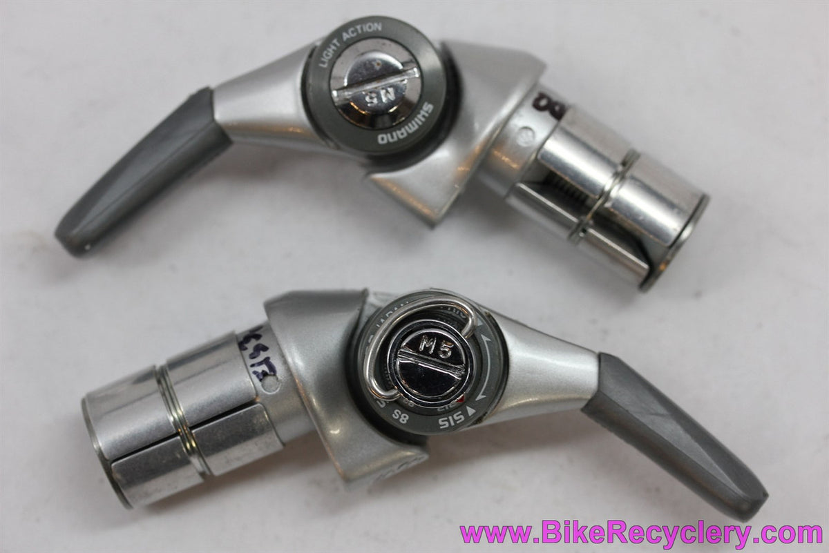 Shimano 600/Ultegra SL-BS64 Bar End Shifters: 8 Speed x 2/3 (EXC+)