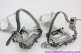 Specialized Track / Road Pedals W/ Toe Clips (med?) & Christophe Straps: (Near mint)