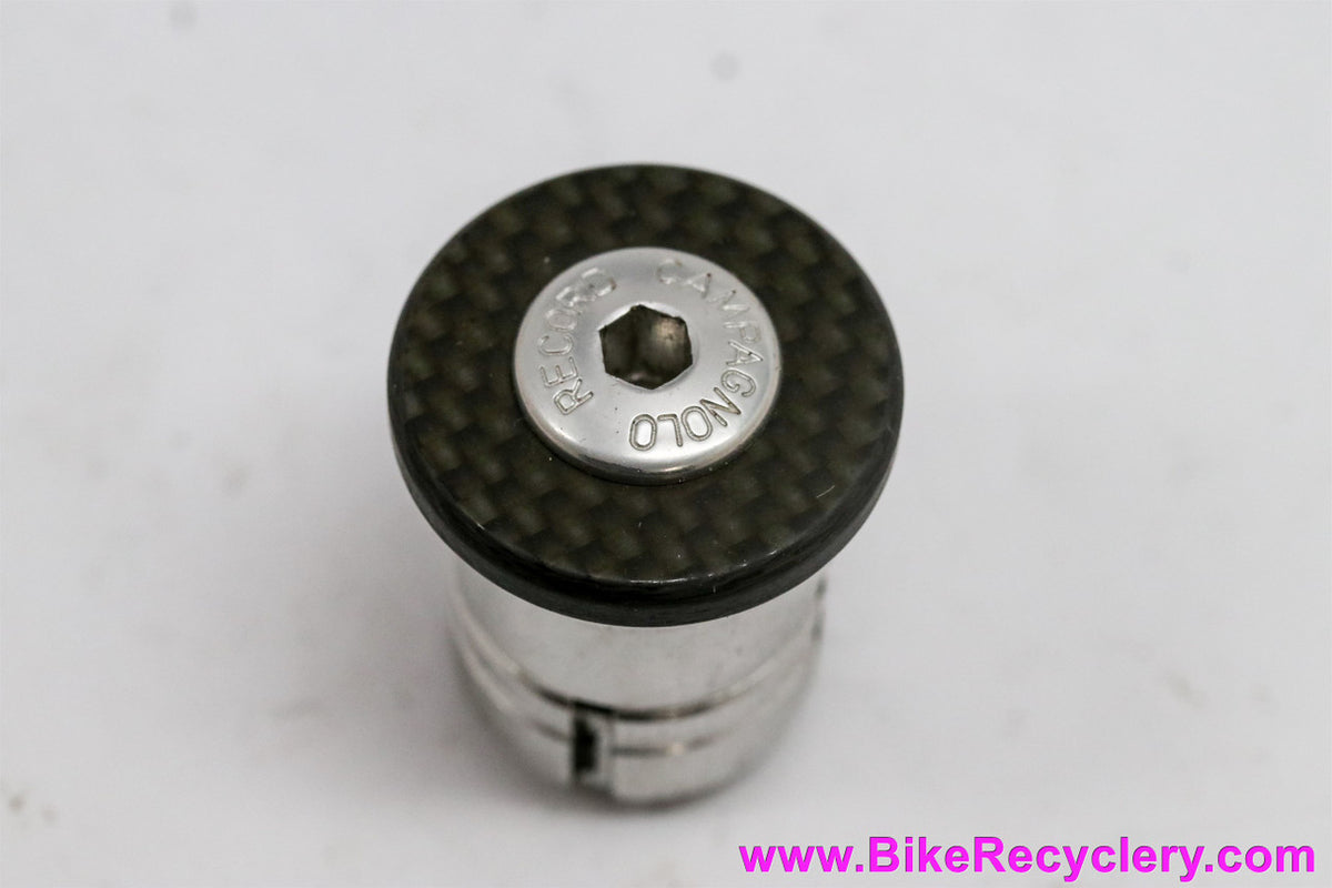 Campagnolo Record Carbon Headset Top Cap + Bolt + Compression: 1 1/8" - Black (MINT)