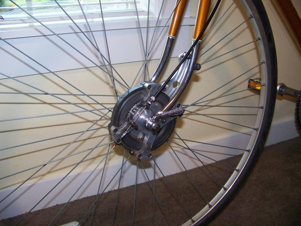 NIB/NOS 2nd Gen Phil Wood Tandem Disc Front Hub: 110mm x 36H - 3 Piece - 1970's