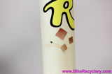 Rossin RLX Quadro Lugged Steel Aero Frame & Fork: 63cm x 60cm - Internal Routing - Columbus SPX - Dupont Cream White w/ Pink & Yellow Special Paintjob - Chrome Dipped (LOW Miles)