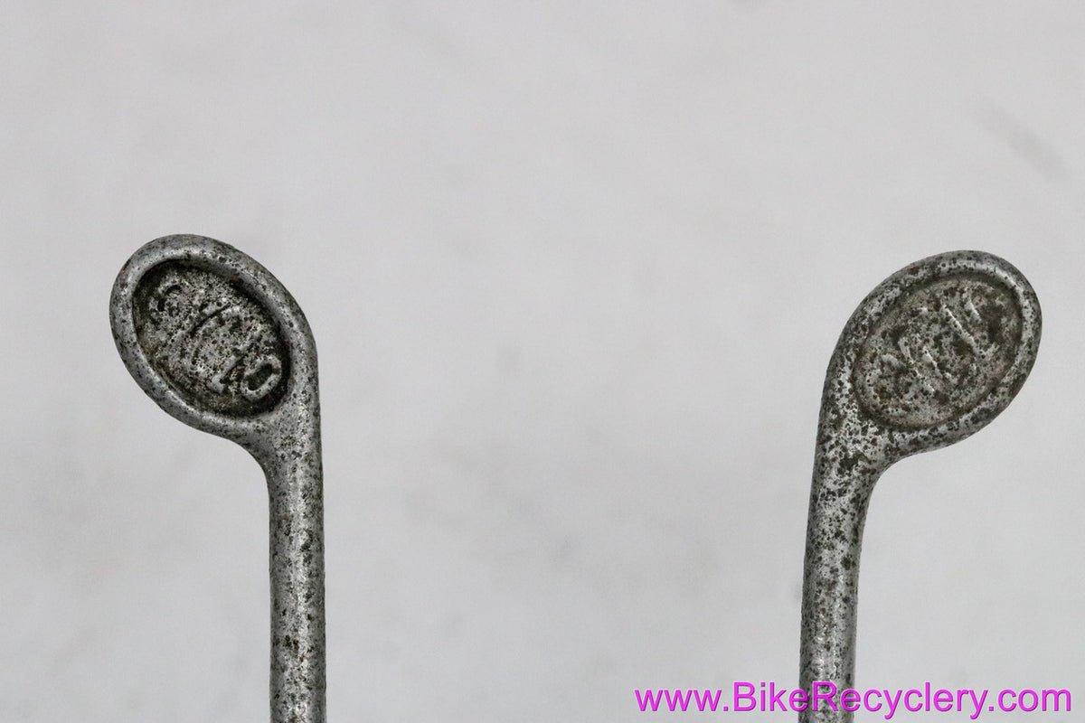 Cyclo Benelux Twin Downtube Shifters: Huret Clamp - WingNuts - 1950's 1960's