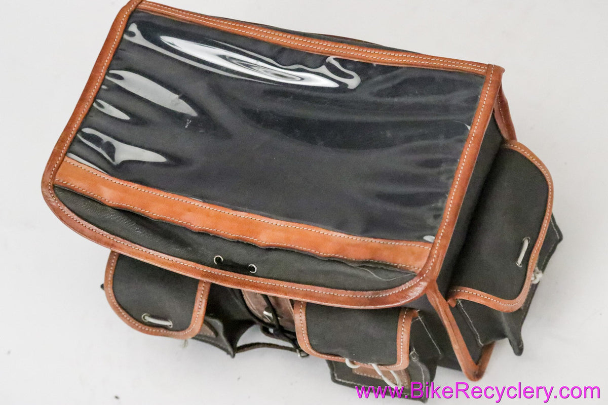 Gilles Berthoud GB25 Handlebar Bag: Grey (Near Mint, Lovely Light Patina)