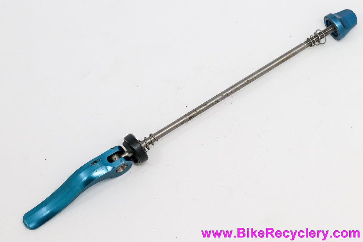 Salsa Flip Off Titanium Rear QR Skewer: Turquoise No Logo Vintage 1990's - 135mm (exc)