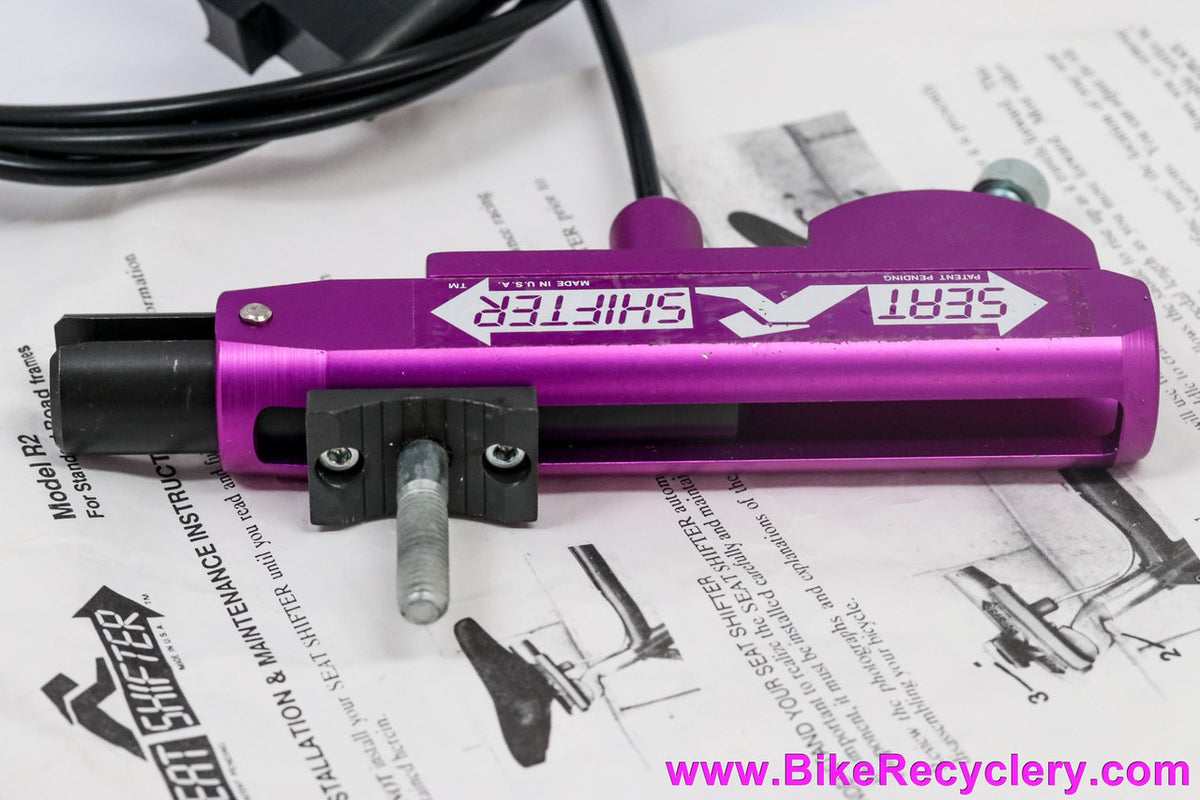 NIB/NOS Seat Shifter R2: 3DV Purple - Seat Position Adjuster for Tri Position on Road Bike - Vintage 1990's - Mount To Seat Head