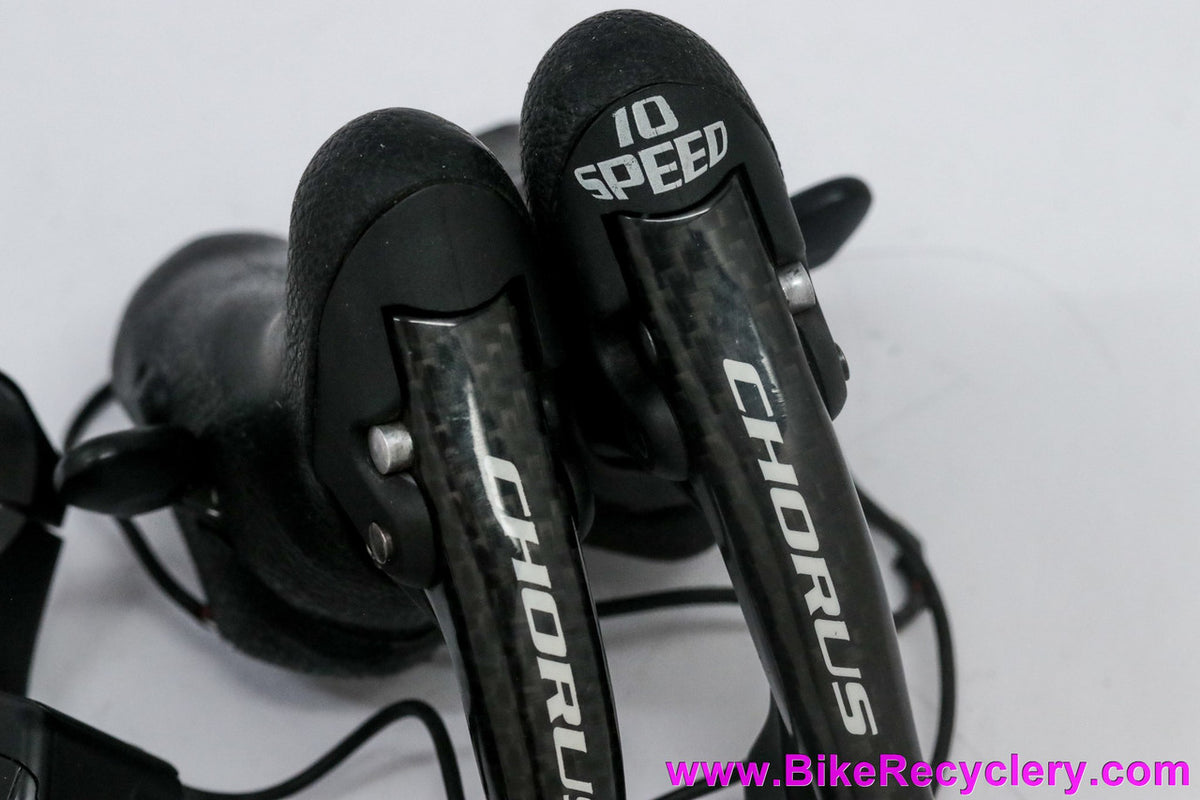 Campagnolo Chorus Carbon 10 Speed ErgoPower Shifters: Triple/Double - ErgoBrain Computer (MINT Low Miles)