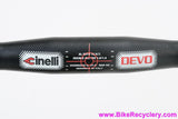 NIB/NOS Cinelli Devo Drop Handlebar: 44cm x 31.8mm - Anatomic Bend - Black - Vintage 2000's