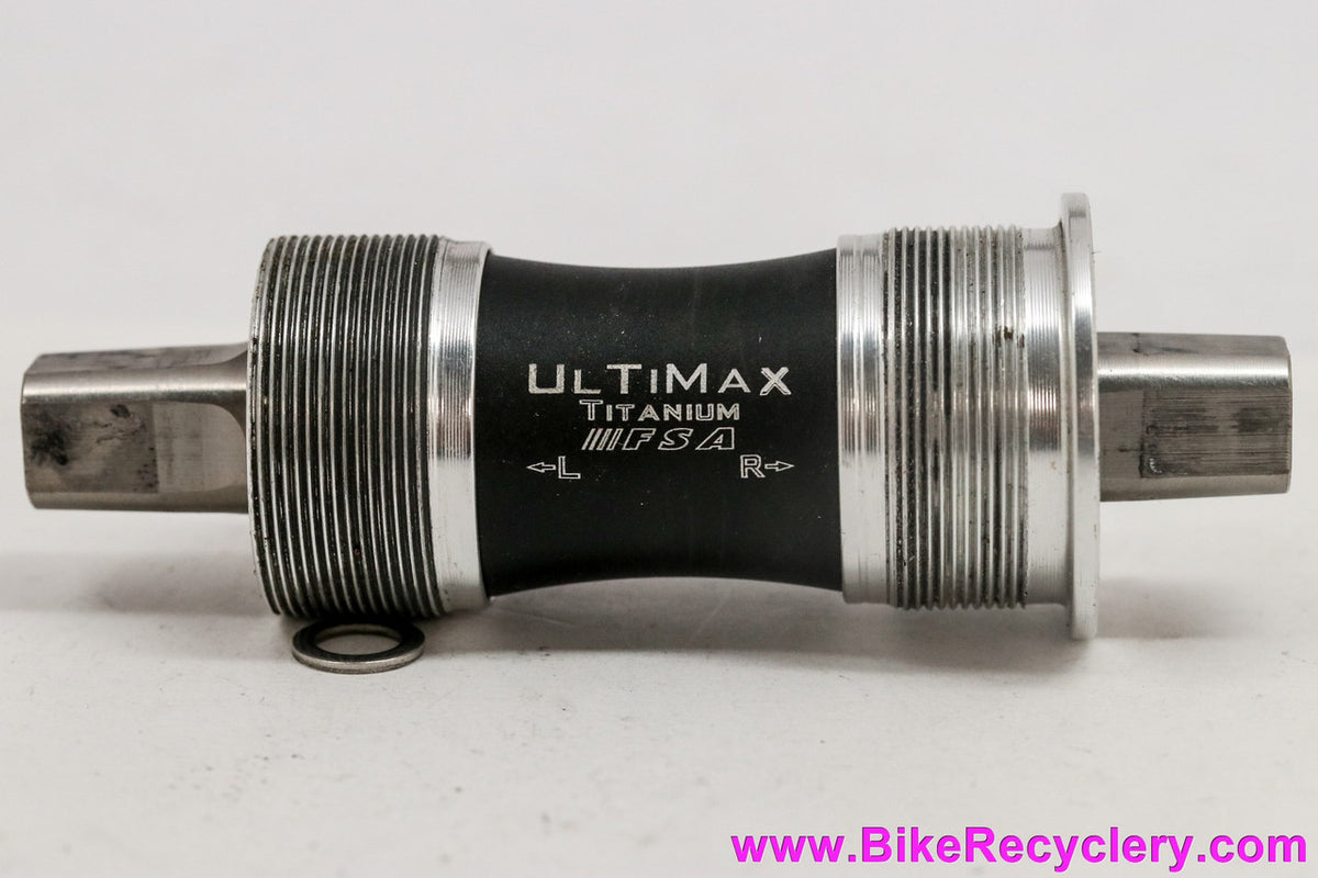 FSA Ultimax Titanium Square Taper Bottom Bracket: 113mm x 73mm - 2000's MTB (Near Mint)