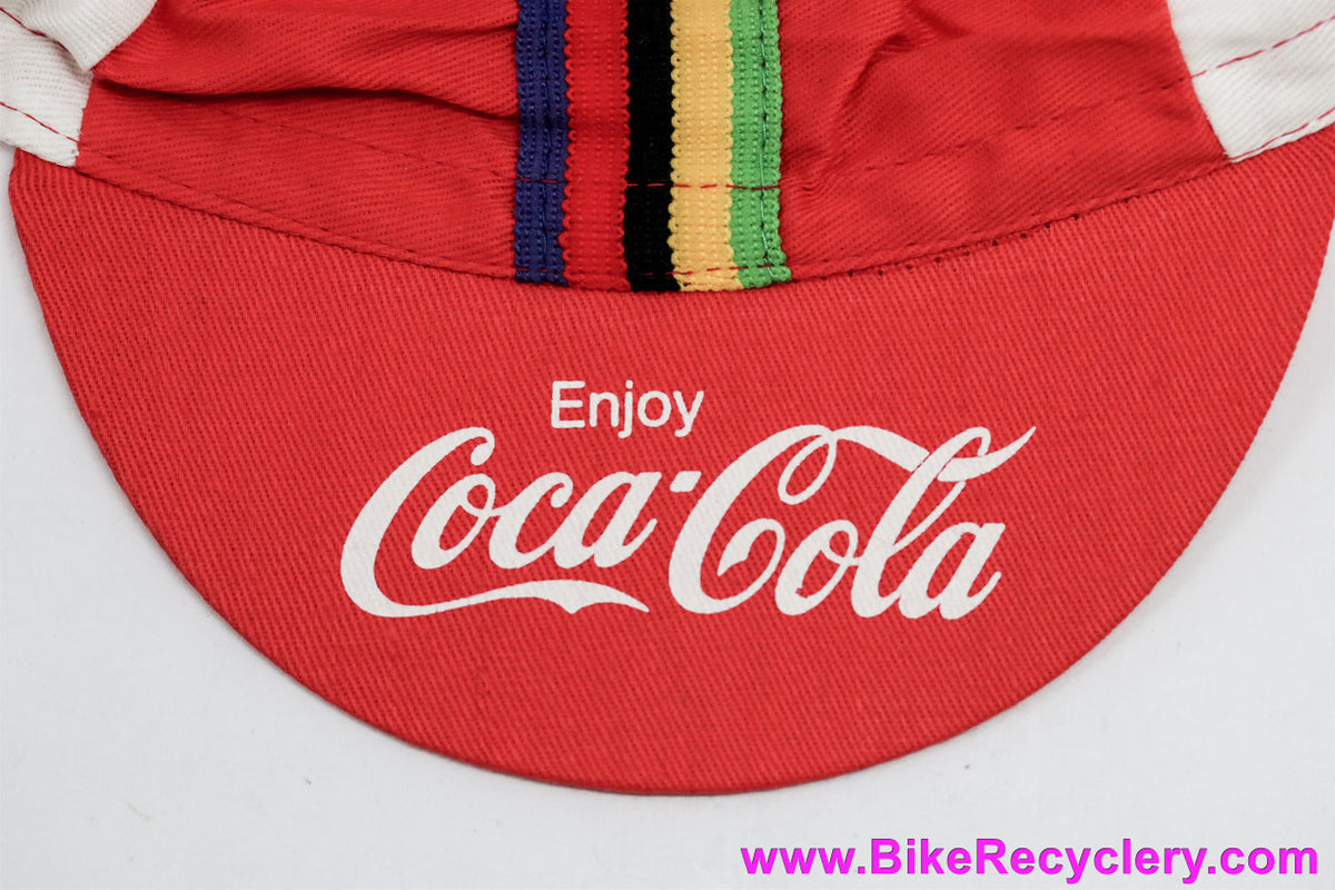 NOS 1986 UCI World Road Championships Cycling Cap: Switzerland - Rad-WM  - Red & White