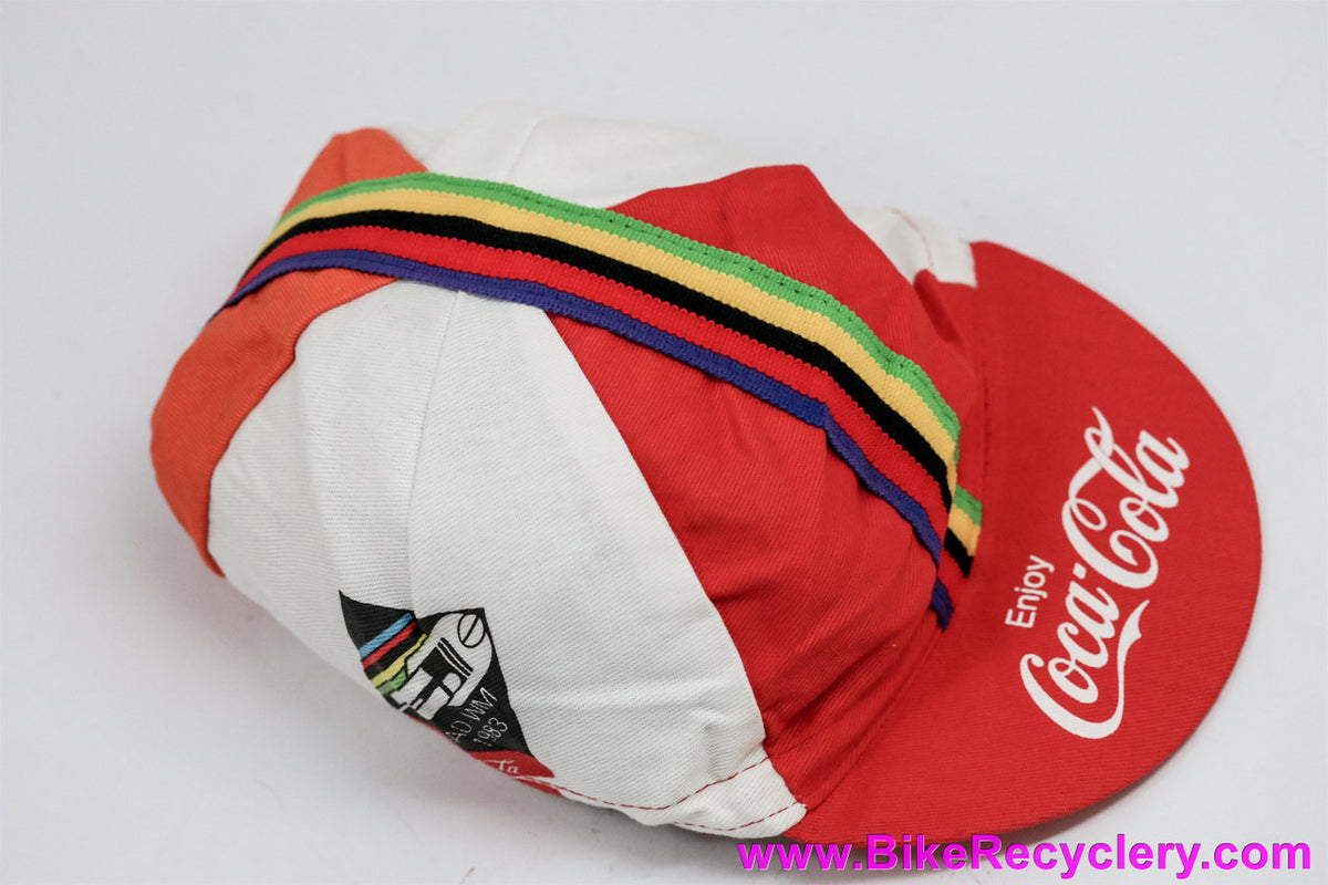 NOS 1986 UCI World Road Championships Cycling Cap: Switzerland - Rad-WM  - Red & White