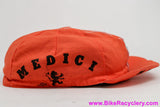 Medici Cycling Cap: Orange - 100% Cotton - Made in USA