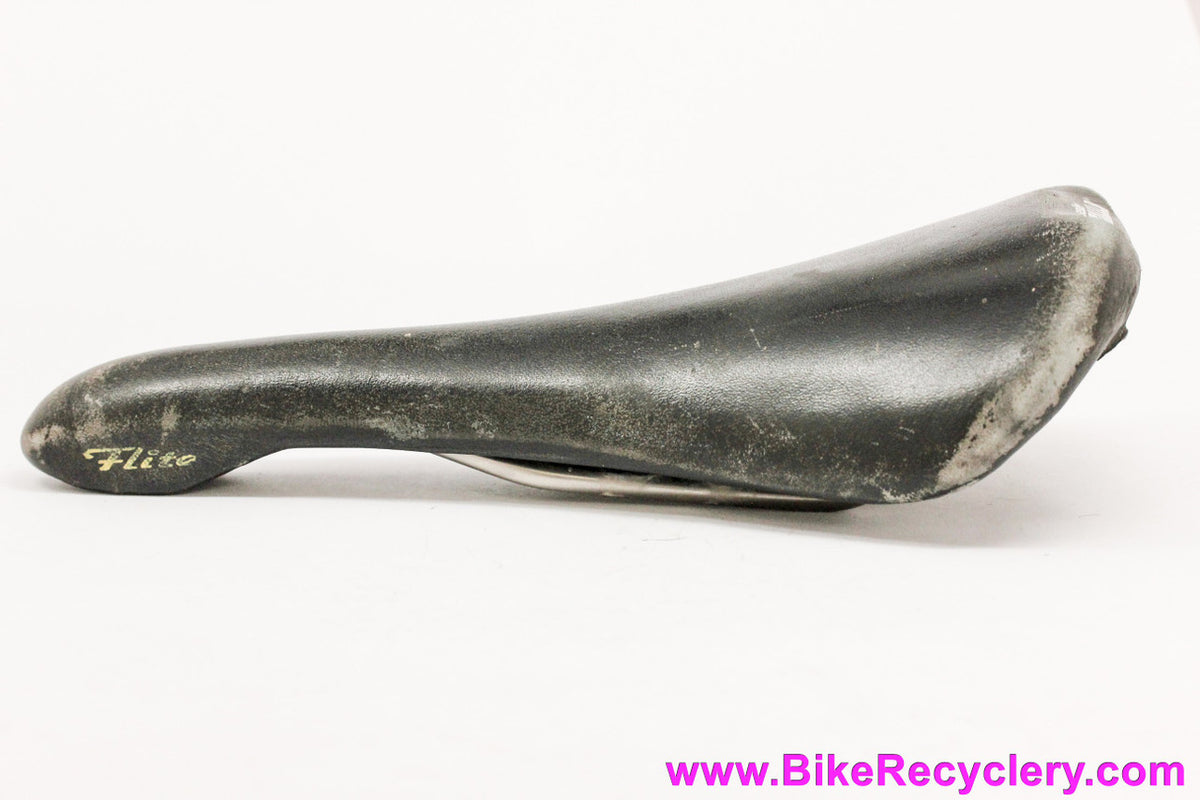 1998 Selle Italia Flite Titanium Saddle: Black (No Tears)