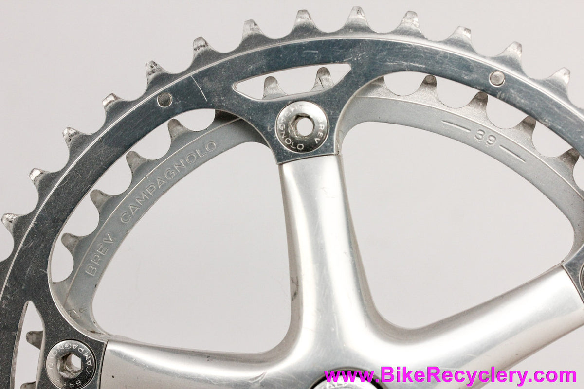 Campagnolo Record 9 Speed Crankset: 172.5mm - 46/39t - Alloy - Square Taper (Average)