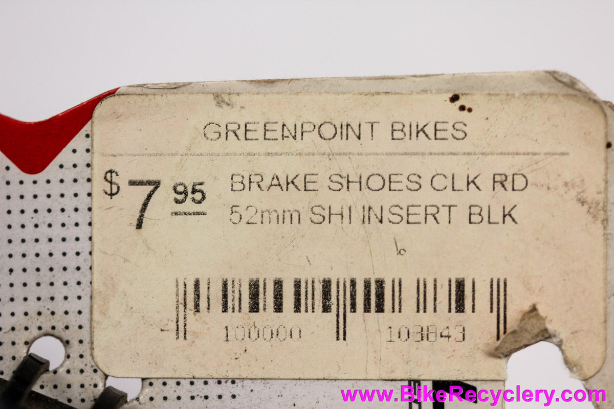 Clarks Road Brake Pads For Shimano Cartridge: Alloy - Black (Pair)