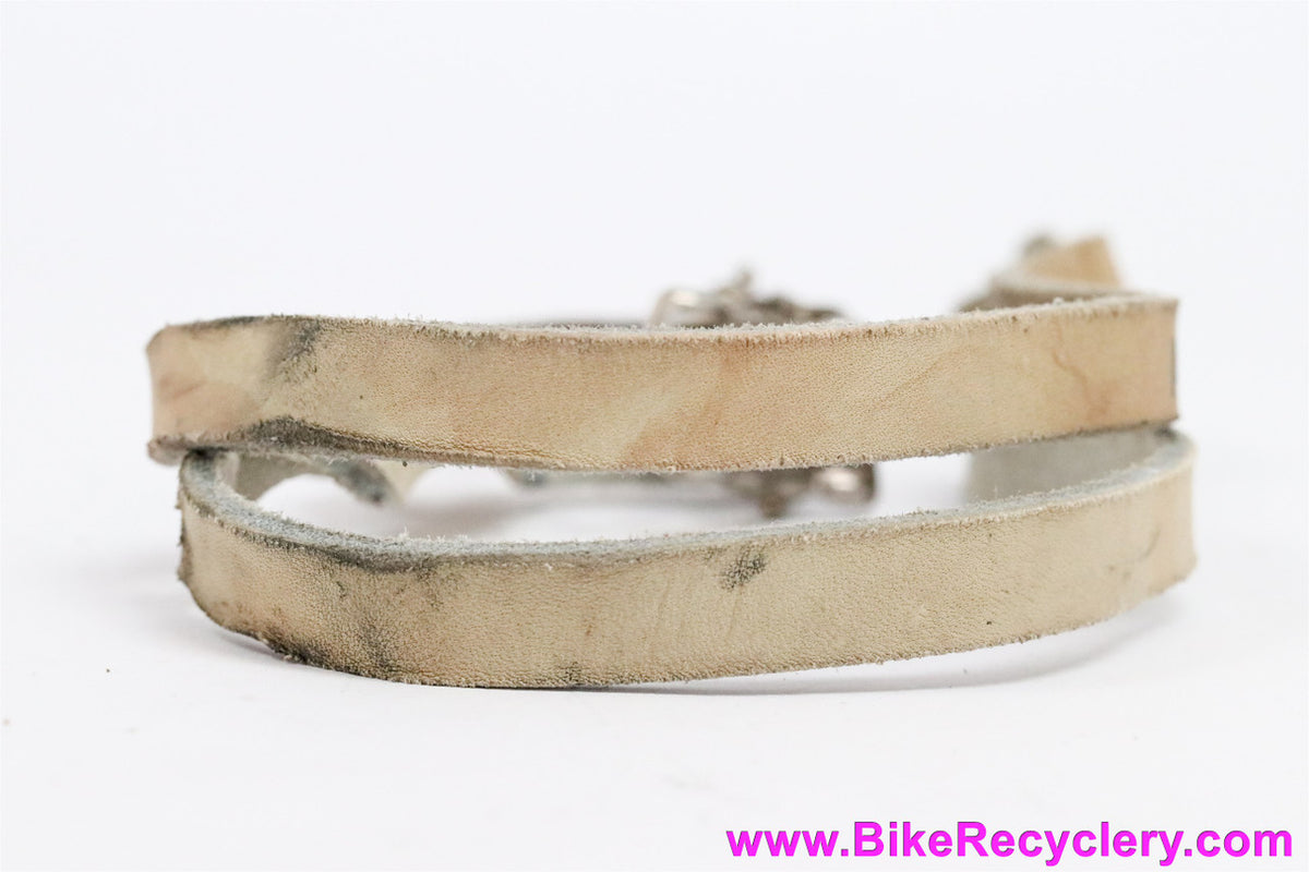 Alfredo Binda Toe Straps: White (EXC+)