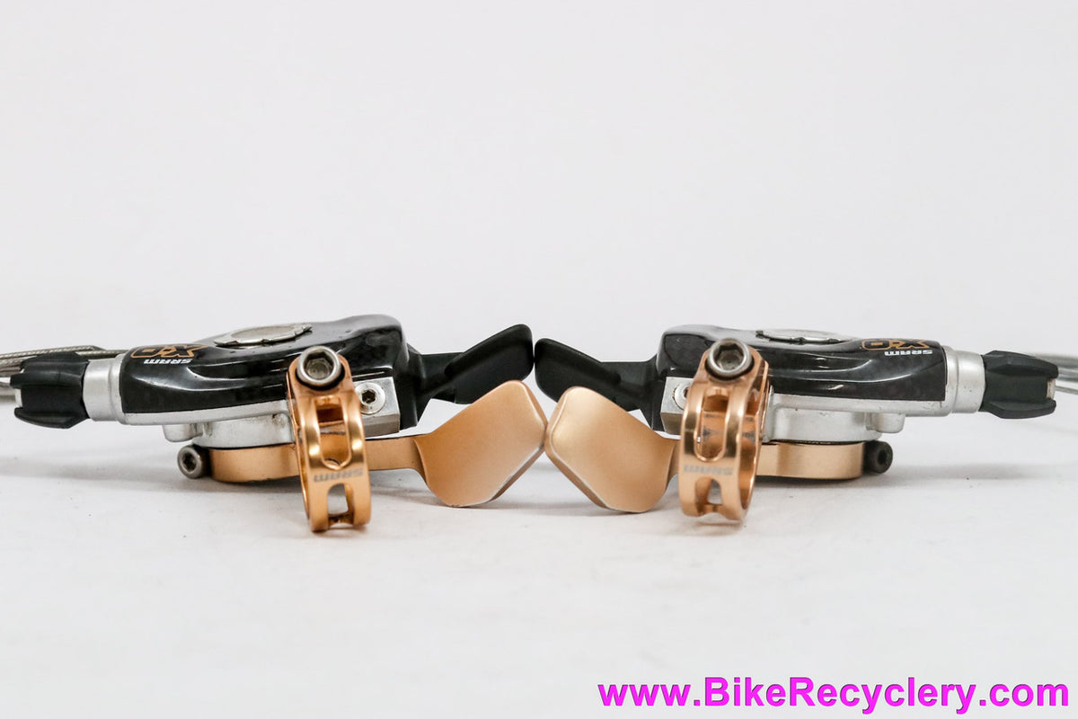 SRAM X0 9-Speed Trigger Shifter Set: Gold & Carbon! 3x9 (Near Mint+)