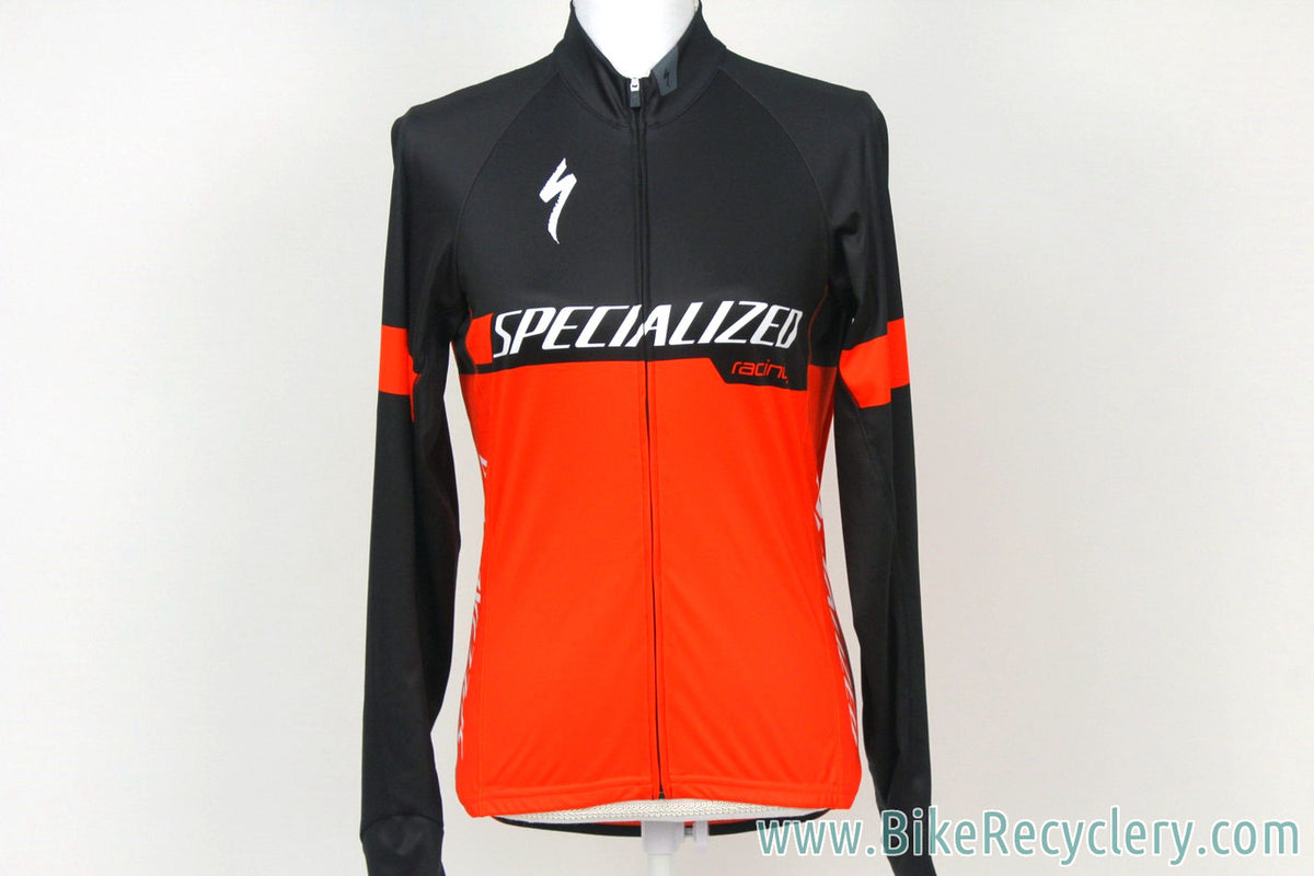 2017 Pro Team-Issued Specialized SL Pro Long Sleeve Jersey: Medium - Lightweight - World Champ Stripes / Red / White (NEW)
