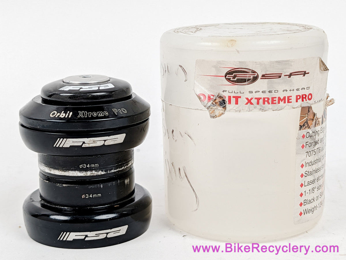 FSA Orbit Xtreme Pro Headset: 1 1/8" Threadless - Carbon Top Cap (Missing Crown Race)
