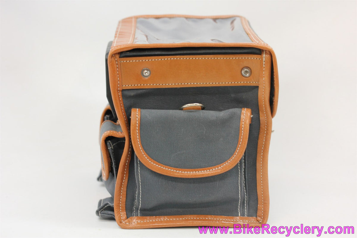 Gilles Berthoud GB805 Handlebar Bag w/ Klick-Fix Mount: Grey (NEW)