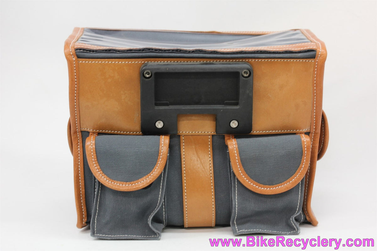 Gilles Berthoud GB805 Handlebar Bag w/ Klick-Fix Mount: Grey (NEW)