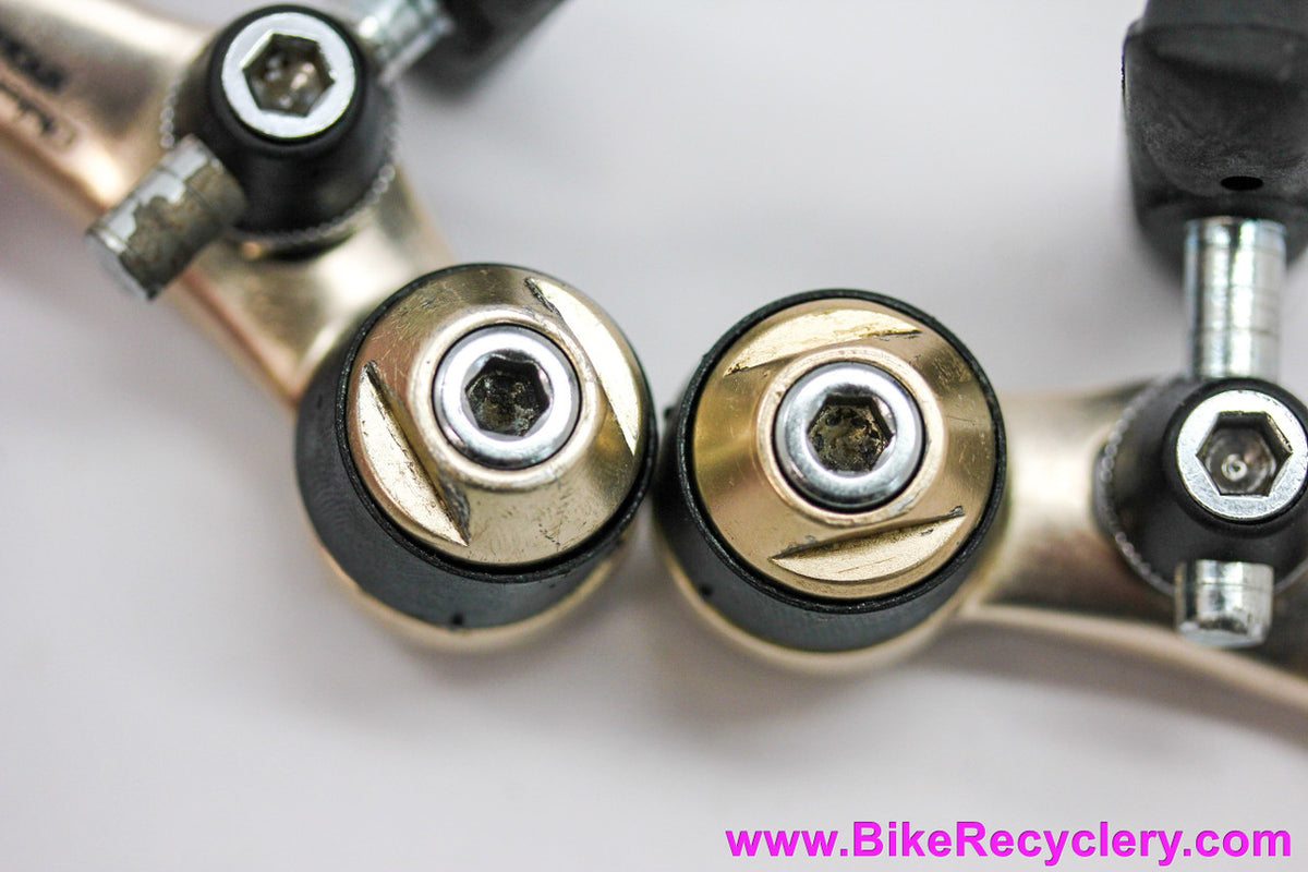 Suntour XC Pro  Cantilever Brake: Gold / Ti Color - CT-XP01 (MINT Barely Ridden)