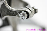 Early Campagnolo Record Front Derailleur: ~1958-1962! #1052/1 - Chrome Bronze Steel Arm - No Slot Cable Stop (EXC+)