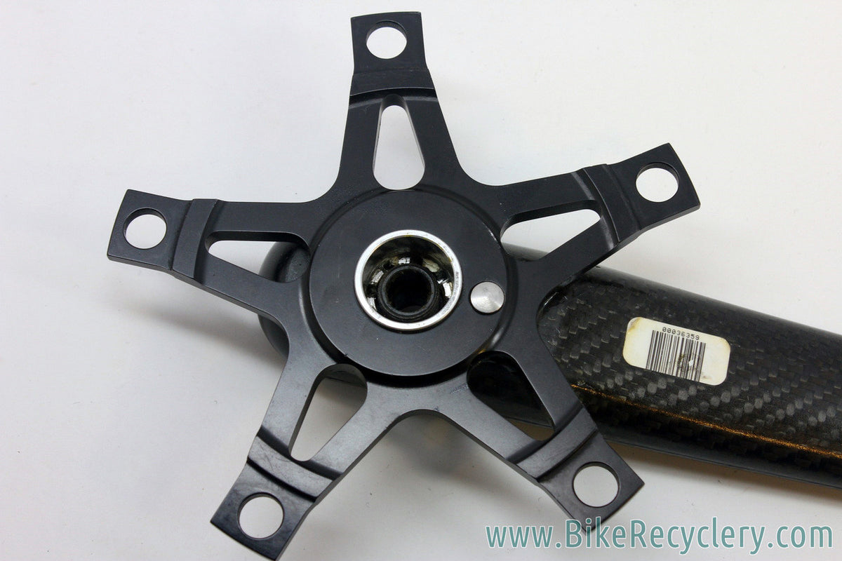 1998 ZIPP CA 420 Carbon Road Crank Arms: World's 2nd Production Carbon Crank! 175mm - 130mm - Near Mint +