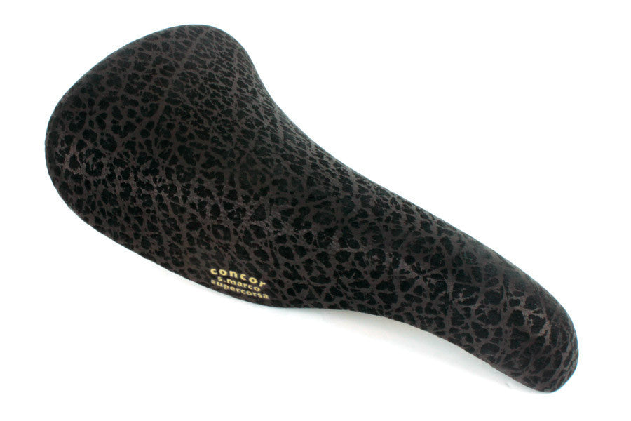 San Marco Concor Supercorsa Le Rino Leather Saddle: Brass Rails (NEW)