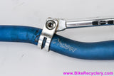 Club Roost Go Fast Riser Handlebar w/ Brace: 640mm x 25.4mm - Blue + Silver