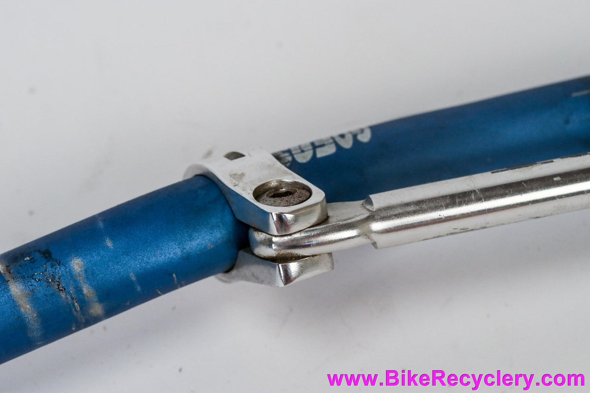 Club Roost Go Fast Riser Handlebar w/ Brace: 640mm x 25.4mm - Blue + Silver