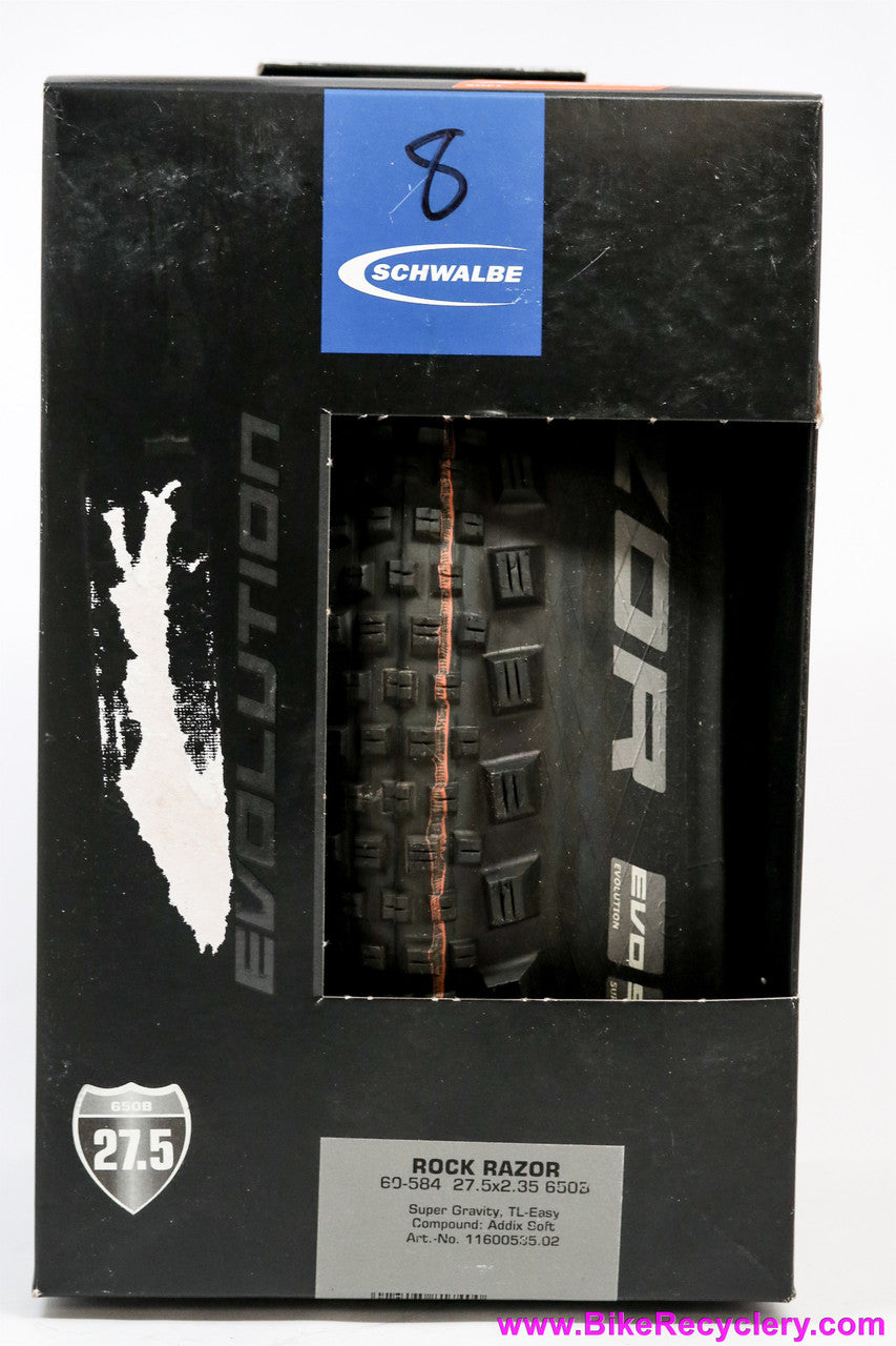 Schwalbe Rock Razor 27.5 x 2.35 650b: Evo TLE SnakeSkin Addix Soft - Folding (NEW)