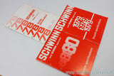 Schwinn Bicycle Repair Parts Specifications Catalog LOT: 1986 to 1999 - 10pc - Stock part specs for every bike model!