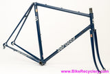 1991 Serotta Custom Lugged Steel Frame & Fork: 57cm - Columbus EL Ultralight Tubing - Henry James Crown - Metallic Blue