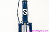 1991 Serotta Custom Lugged Steel Frame & Fork: 57cm - Columbus EL Ultralight Tubing - Henry James Crown - Metallic Blue