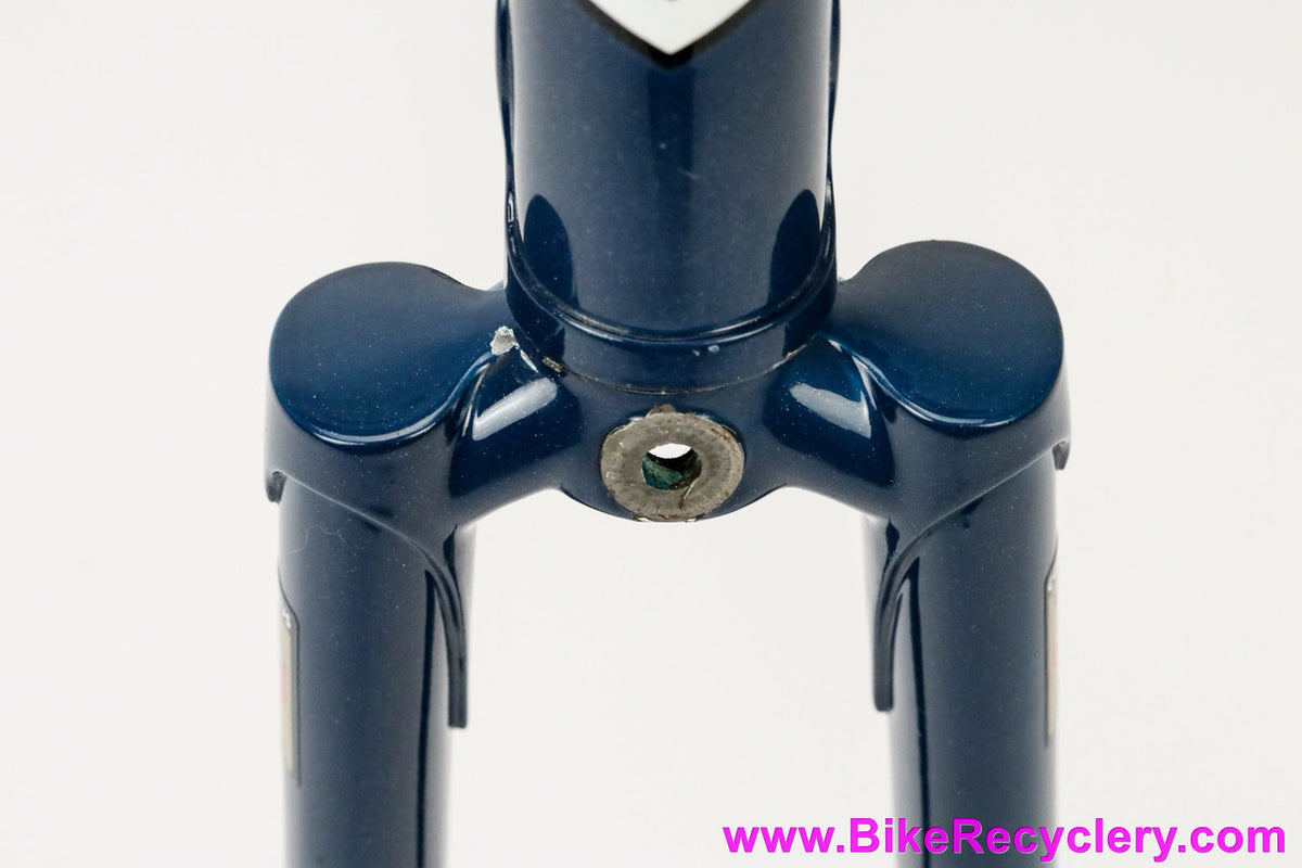 1991 Serotta Custom Lugged Steel Frame & Fork: 57cm - Columbus EL Ultralight Tubing - Henry James Crown - Metallic Blue