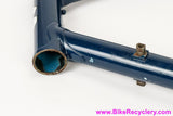 1991 Serotta Custom Lugged Steel Frame & Fork: 57cm - Columbus EL Ultralight Tubing - Henry James Crown - Metallic Blue