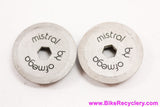Ofmega Mistral Crank Dust Caps: Grey (Near MINT)