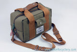 Polar Outdoor Stuff Classic Camera Cooler Basket Bikepacking Bag: Olive & Tan - Handmade in PDX (NEW)